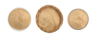 Manyok un bir kase içine tost