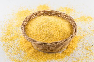 Mısır Cuscus. Bir kase içine Brezilya Mısır unu