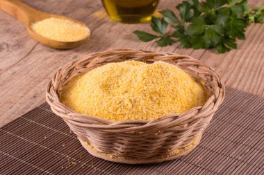 Mısır Cuscus. Brezilya Mısır unu
