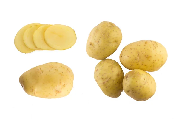 Kartoffelscheiben. Rohzustand — Stockfoto