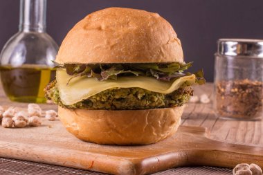 Vejetaryen nohut Burger