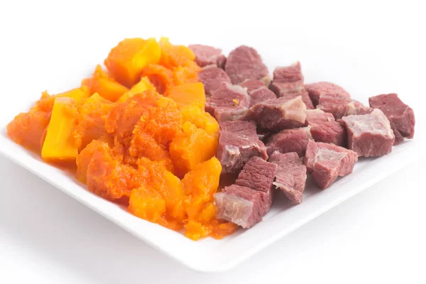 Brazilian Jaba com Jerimum. Carne seca o carne seca Reúnete con Calabaza —  Fotos de Stock