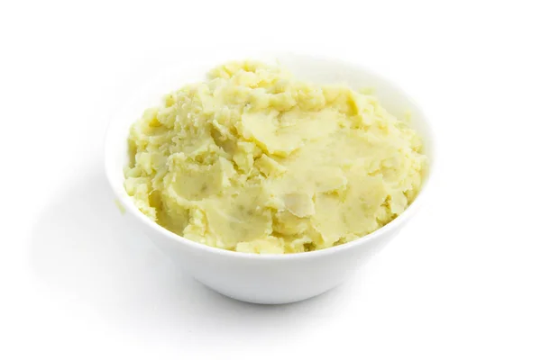 Zoete Aardappelpuree Geïsoleerd Witte Achtergrond — Stockfoto