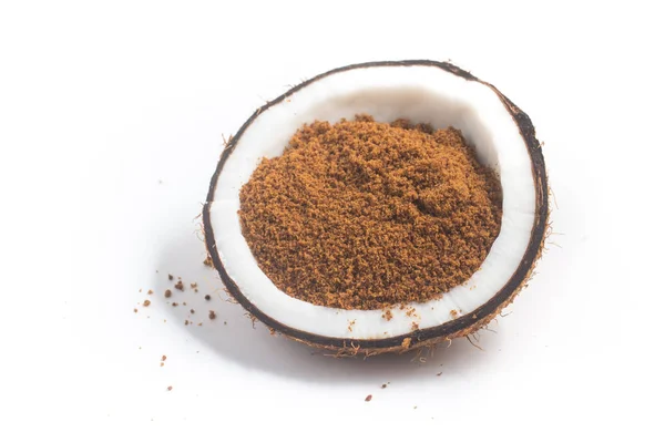 Zucchero di cocco in una ciotola — Foto Stock
