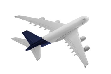 Mavi renk ile uçak.