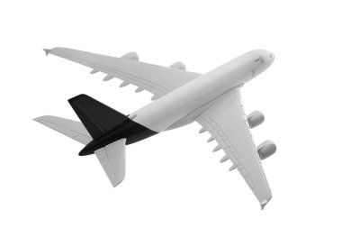 Siyah renk ile uçak.