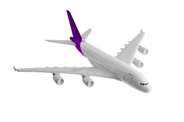 Flugzeug mit lila Farbe. — Stockfoto