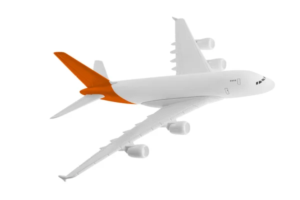 Самолет оранжевого цвета . — стоковое фото