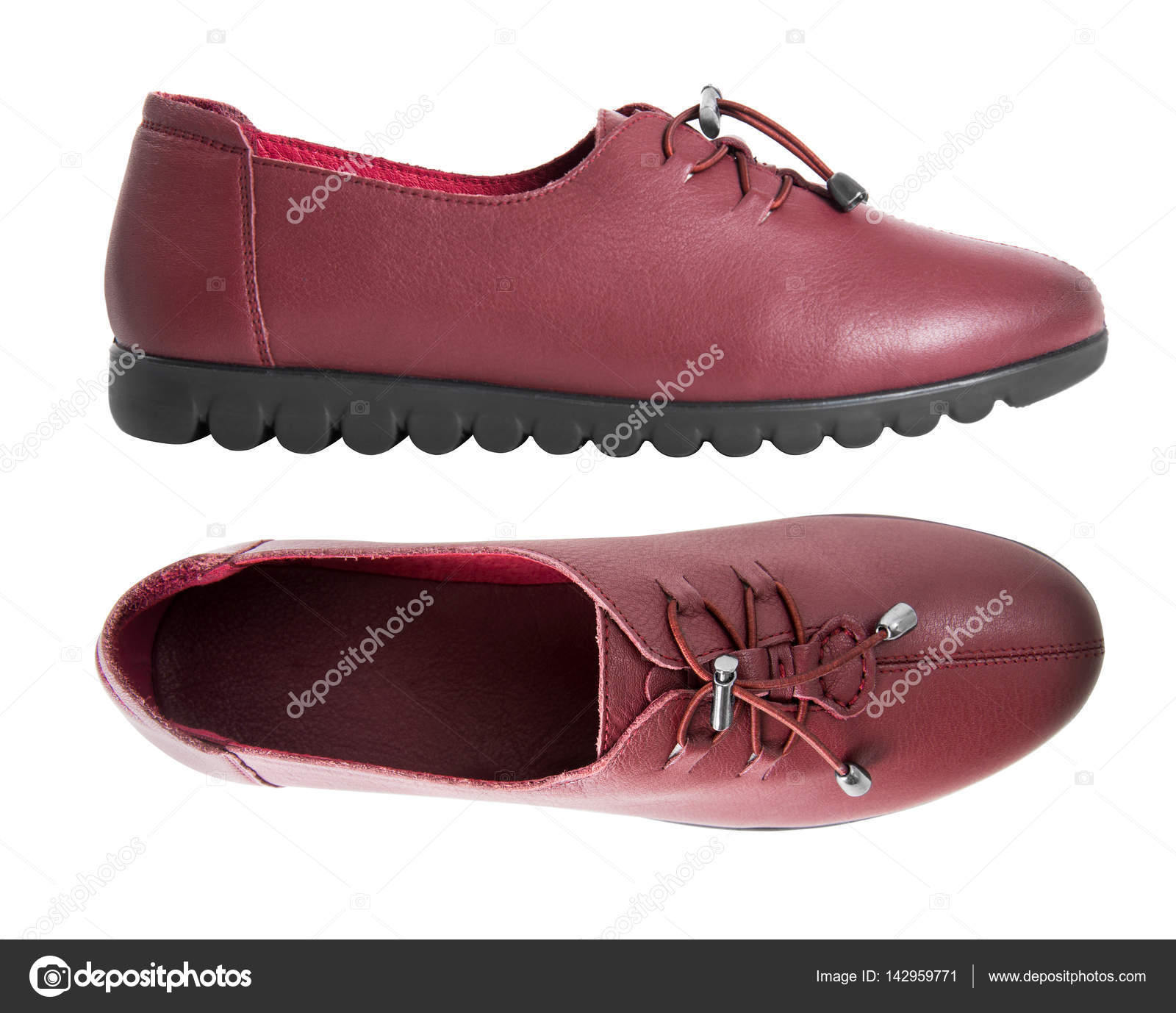 Cuir Belle De Chaussures Paire Vintage Femme Mode Avec Profil Nvmn80w