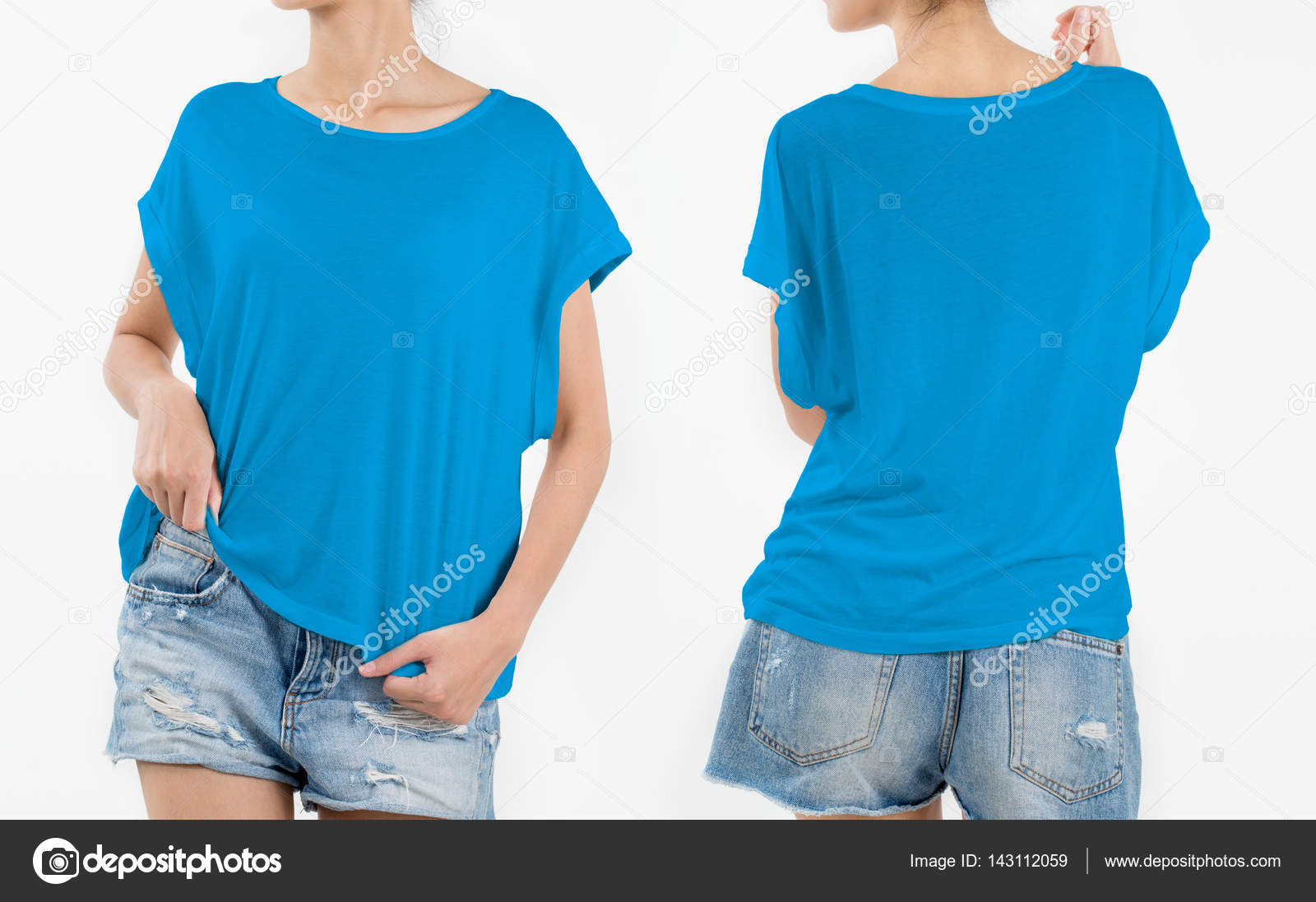 ladies sky blue jeans