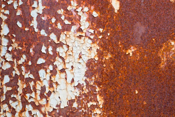 Коррозионный Белый Металлический Фон Rust White Painted Metal Wall Ржавый — стоковое фото