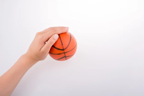 Πορτοκαλί μπάσκετ μοντέλο — Φωτογραφία Αρχείου