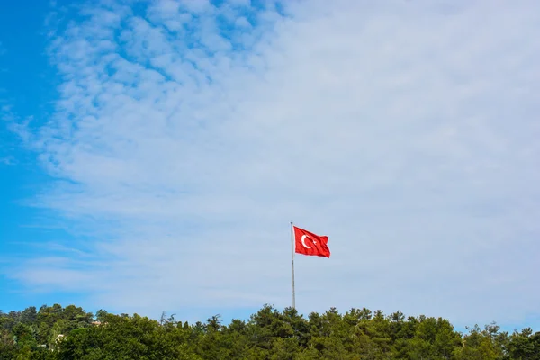 Turkisk nationell flagga — Stockfoto