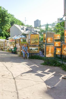 Kiev Ukrayna kökenli Andreevsky görünümünden