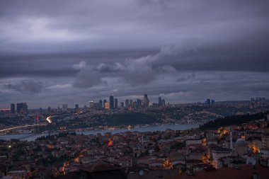 Bulutlu mavi gökyüzü 