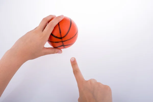 Turuncu basketbol modeli — Stok fotoğraf