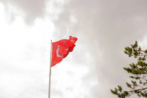 Τουρκική εθνική σημαία — Φωτογραφία Αρχείου