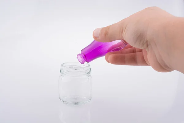Kis színes üveg egy jar — Stock Fotó