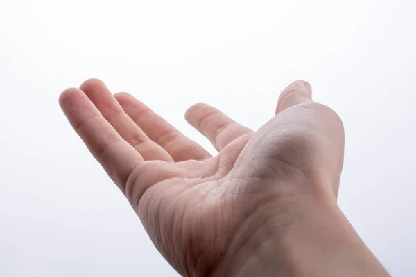 Рука открыта для жеста — стоковое фото