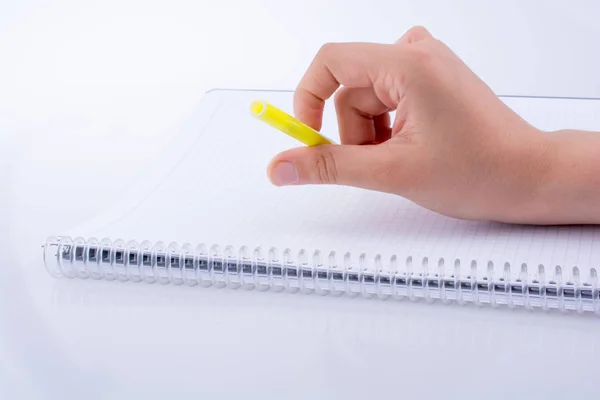 Handschrift op een notebook — Stockfoto