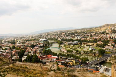 Tbilisi güzel panoramik manzaralı 