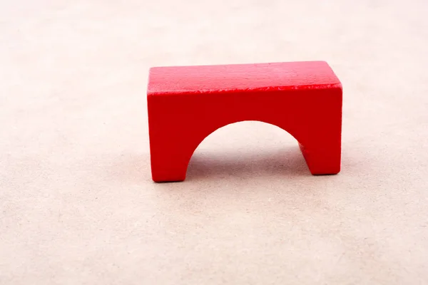 Color rojo bloque de construcción — Foto de Stock
