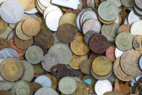 Colecciones de monedas metálicas antiguas de Georgia —  Fotos de Stock