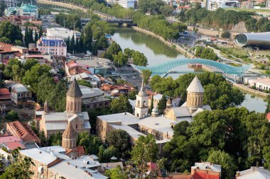 Tbilisi güzel panoramik manzaralı 