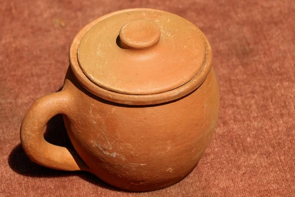 Harden clay pot showing for sale — Stock Photo, Image