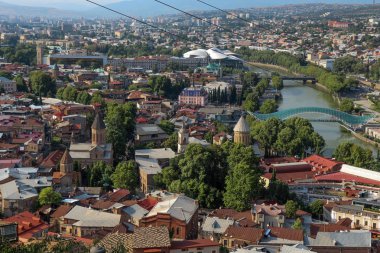 Tbilisi güzel panoramik manzaralı 