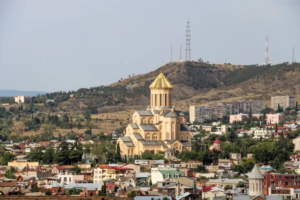 Gyönyörű panorámával a Tbiliszi — Stock Fotó