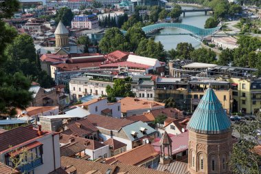 Tbilisi güzel panoramik manzaralı 
