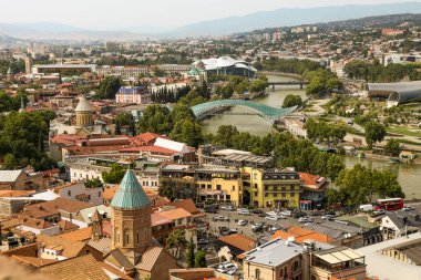Tbilisi güzel panoramik manzaralı 