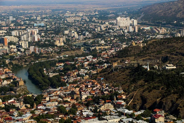 Gyönyörű panorámával a Tbiliszi — Stock Fotó