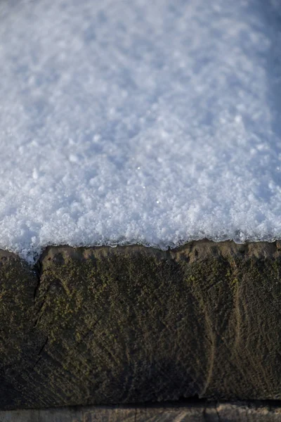 Snö vinter bakgrund i vit färg — Stockfoto