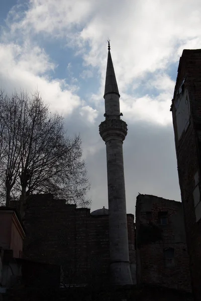 Görünümünde Osmanlı camilerin Minare — Stok fotoğraf