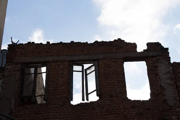 Vecchia finestra Architettura dalle rovine di Istanbul — Foto Stock