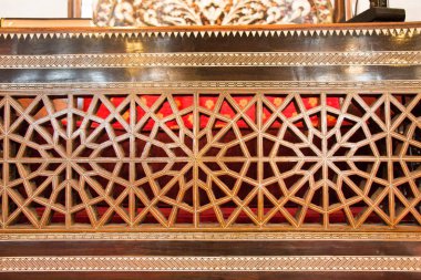 Tahtadaki geometrik desenler Osmanlı sanatı