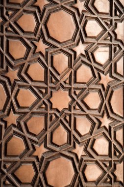 Tahtadaki geometrik desenler Osmanlı sanatı
