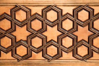 Tahtadaki geometrik desenler Osmanlı sanatı