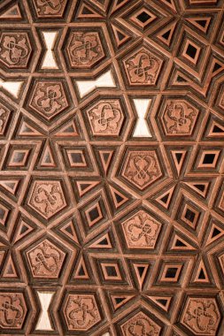 Tahtadaki geometrik desenler Osmanlı sanatı