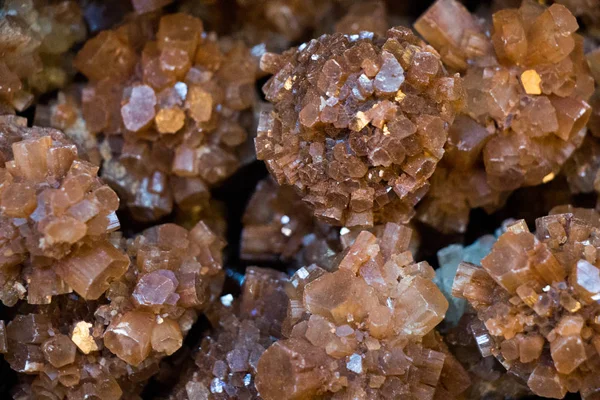 Aragonite mineral gem stones as a natural rock