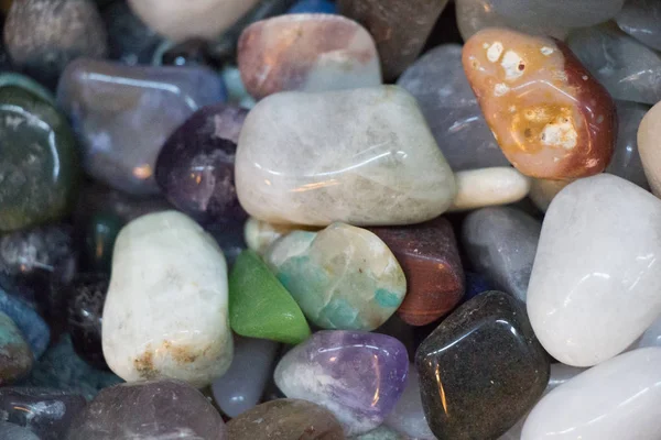 Set of natural mineral gemstones — Stock Photo, Image