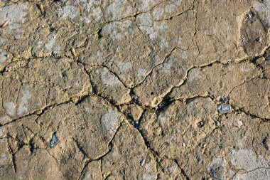 Kahverengi renk kuru çamurlu toprak kırık 