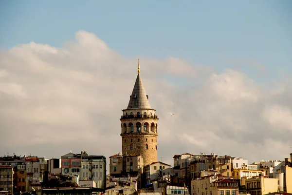 View of the Galata Tower from the Golden Horn — Stock Photo, Image