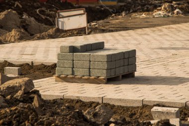 Arka plan aynı türde küçük kayalar tam