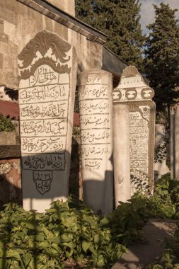 Sanatla mezarlığı Osmanlı mezar taşları