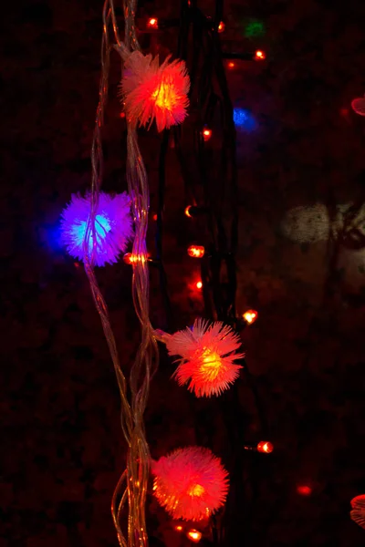 Luzes de Natal e festa de um certo tipo — Fotografia de Stock