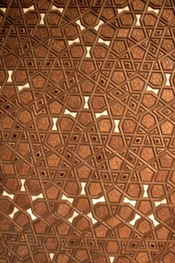 Tahtadaki geometrik desenler Osmanlı sanatı