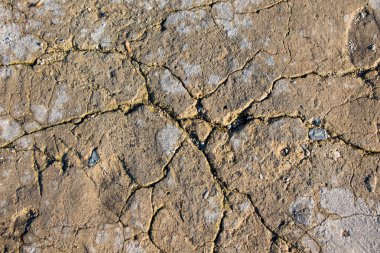 Kahverengi renk kuru çamurlu toprak kırık 